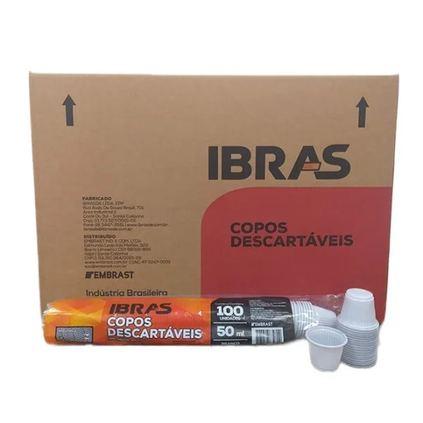 Caixa de Copos Branco 50ML 5000UN